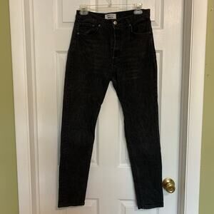 Reformation Jeans Faded black Serena High Skinny Jeans with button fly 28